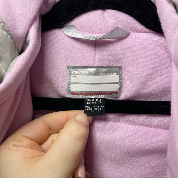 Reima Baby Grey snowflake one piece winter cold weather snowsuit in size 6-9M 74 - Picture 7 of 11